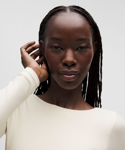 Lululemon Wundermost Ultra-Soft Nulu Boatneck Scoop-Back Long-Sleeve Bodysuit