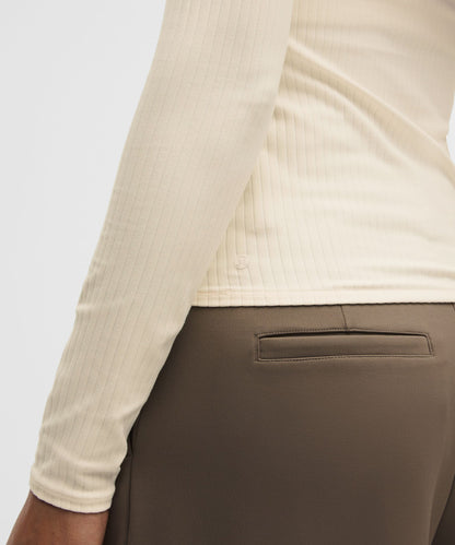 Lululemon Women's Wundermost Ultra-Soft Ribbed Nulu Crewneck Long-Sleeve Shirt