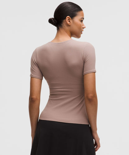 Lululemon Women's Wundermost Ultra-Soft Ribbed Nulu Scoop-Neck Shirt