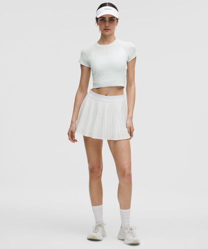 Lululemon Women's Swiftly Pointelle Cropped Short-Sleeve Shirt