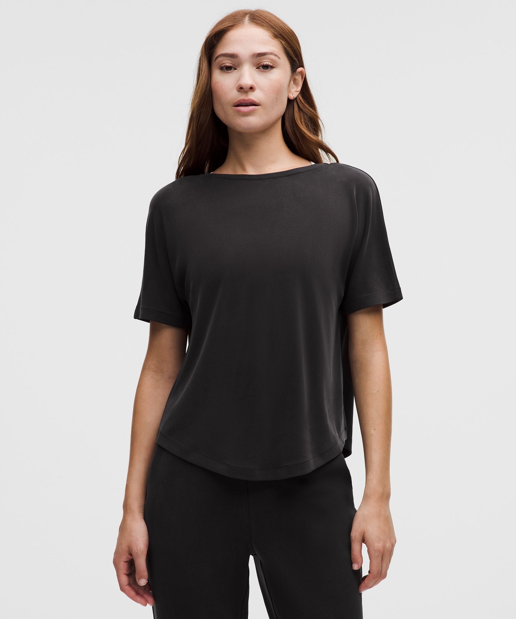 Lululemon Women's Drapey Softstreme Boatneck Short-Sleeve Shirt