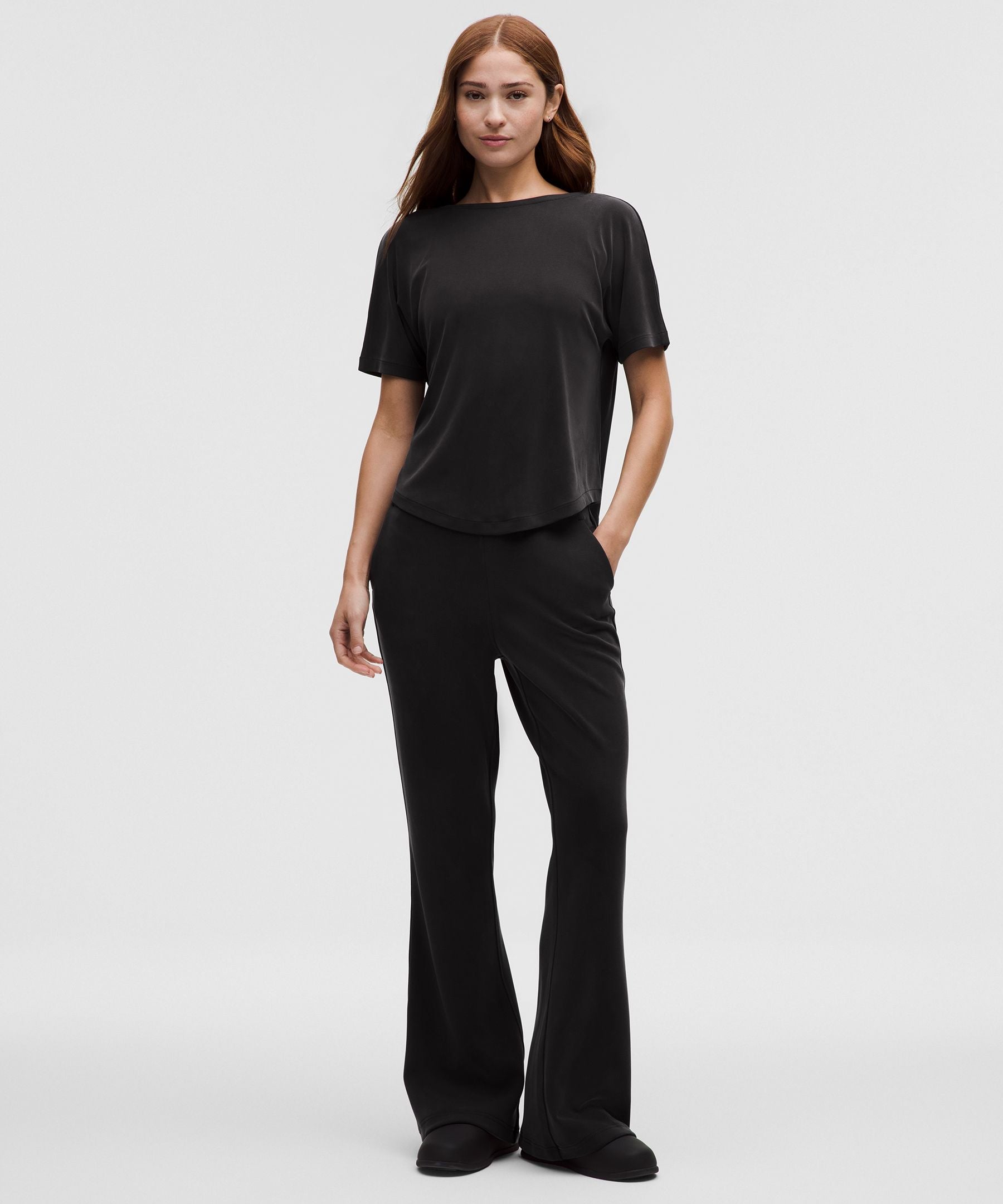 Lululemon Women's Drapey Softstreme Boatneck Short-Sleeve Shirt