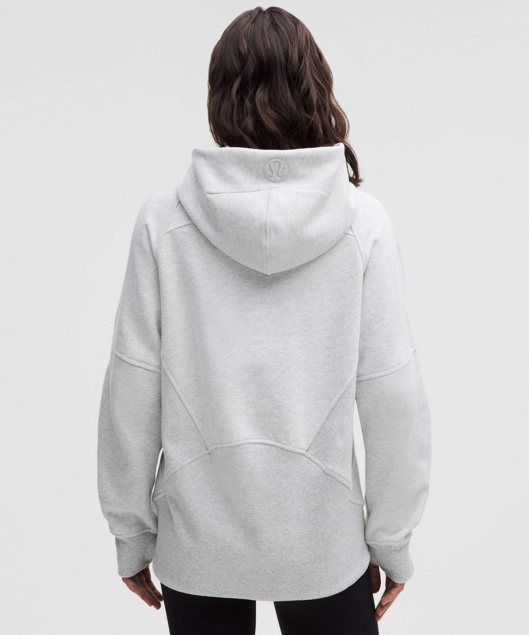 Lululemon Scuba Oversized Half-Zip Hoodie *Long Heathered Core Ultra Light Grey