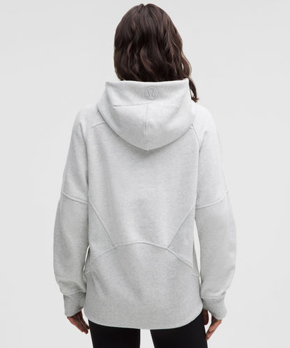 Lululemon Scuba Oversized Half-Zip Hoodie *Long Heathered Core Ultra Light Grey