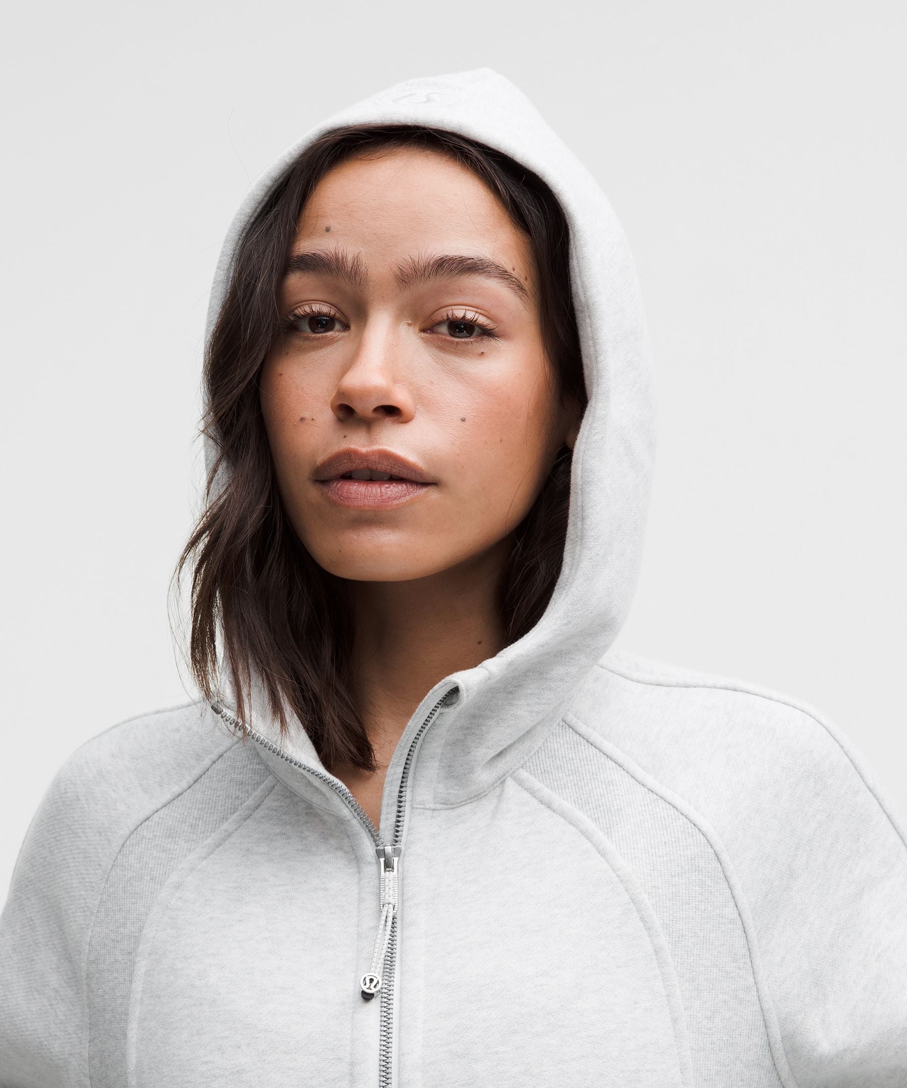 Lululemon Scuba Oversized Half-Zip Hoodie *Long Heathered Core Ultra Light Grey