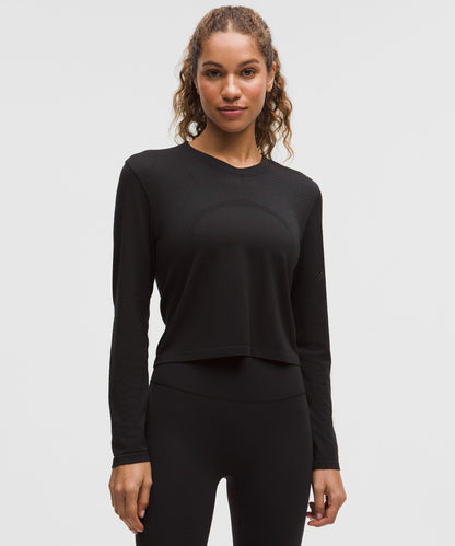 Lululemon Women's Swiftly Open-Hole V-Neck Long-Sleeve Shirt