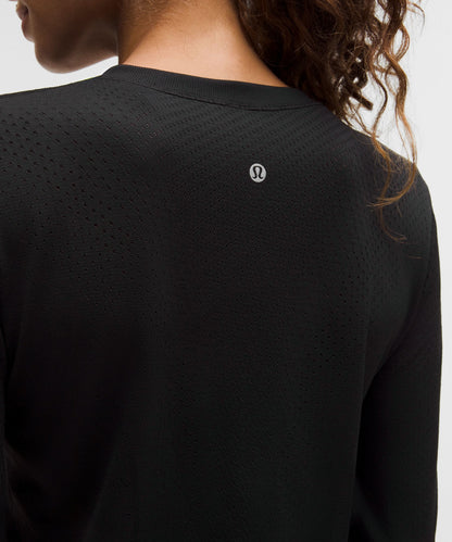 Lululemon Women's Swiftly Open-Hole V-Neck Long-Sleeve Shirt