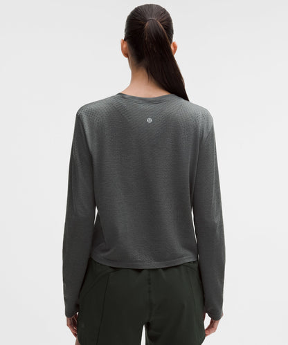 Lululemon Women's Swiftly Open-Hole V-Neck Long-Sleeve Shirt