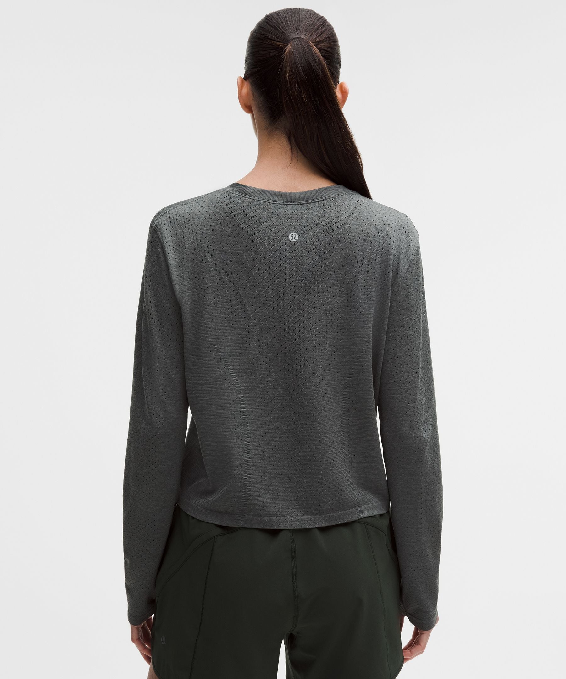 Lululemon Women's Swiftly Open-Hole V-Neck Long-Sleeve Shirt