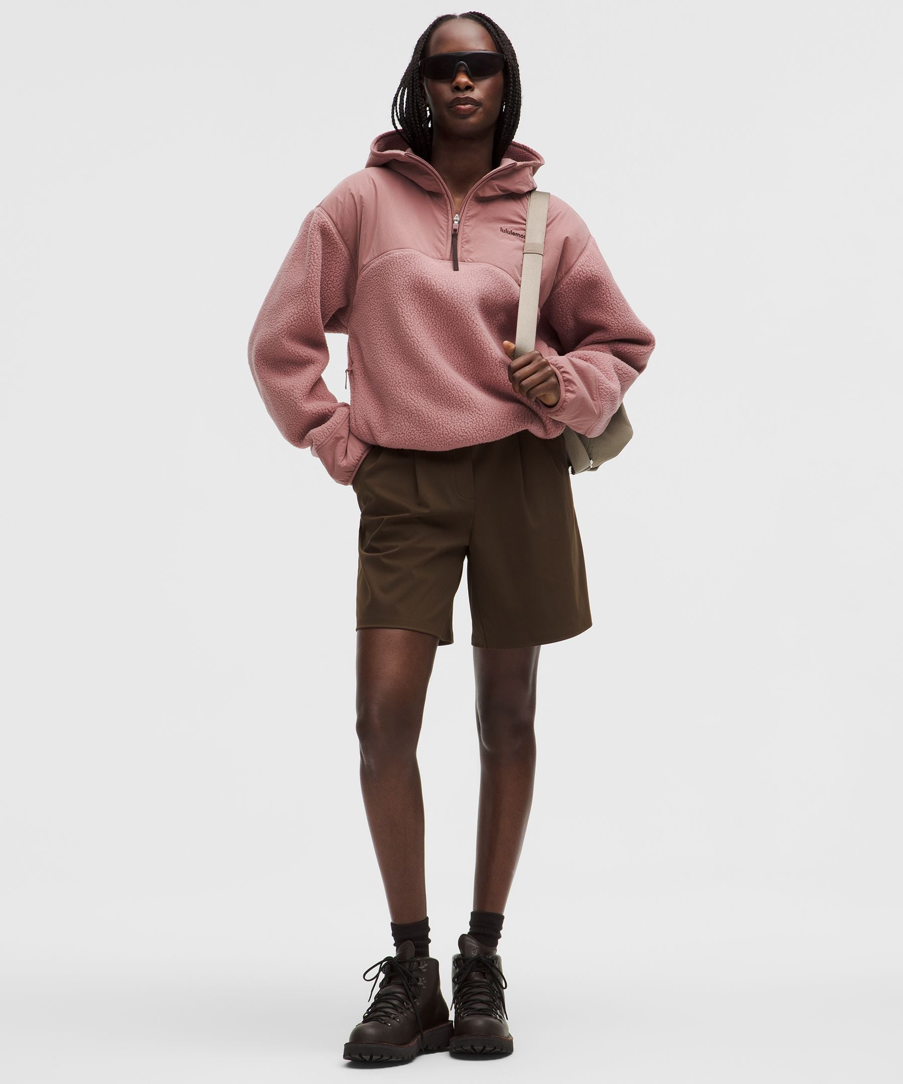 Lululemon Women's High-Pile Fleece Hooded Half Zip