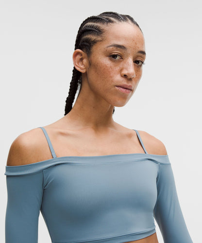 Lululemon Women's Wunder Train Off-Shoulder Long-Sleeve Shirt