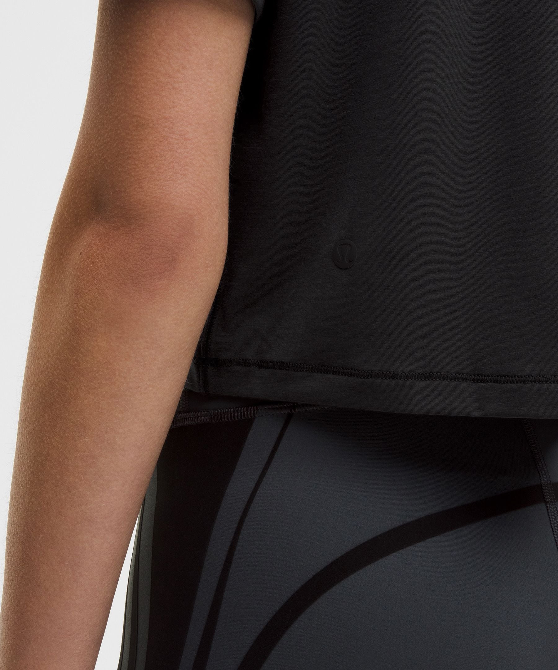 Lululemon Women's Jersey Training Cropped Short-Sleeve Shirt *Flocked
