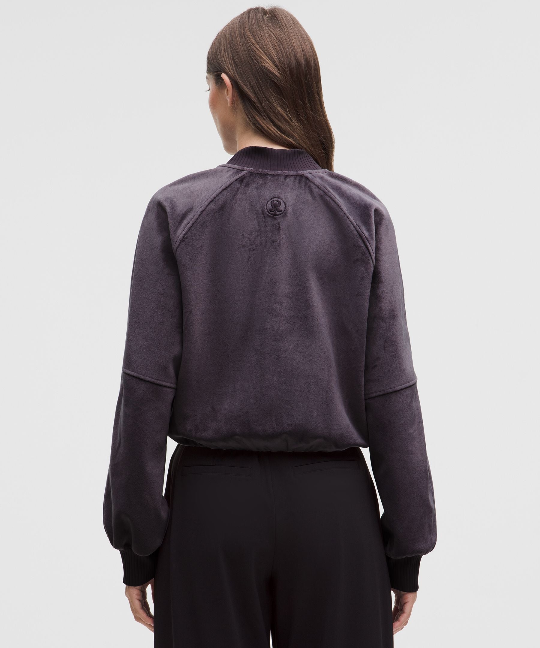 Lululemon Women's Scuba Cropped Henley Pullover *Velvet