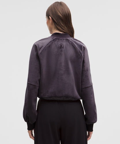 Lululemon Women's Scuba Cropped Henley Pullover *Velvet