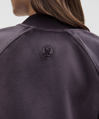 Lululemon Women's Scuba Cropped Henley Pullover *Velvet