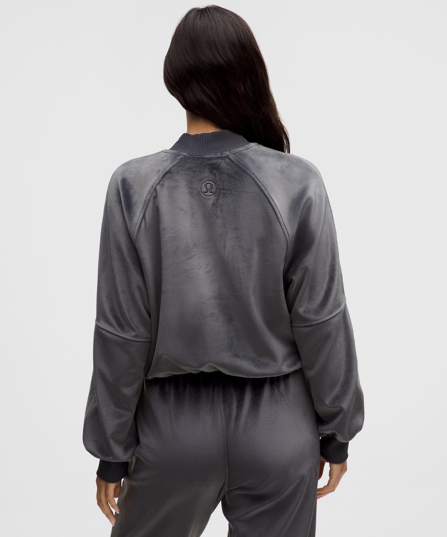 Lululemon Women's Scuba Cropped Henley Pullover *Velvet
