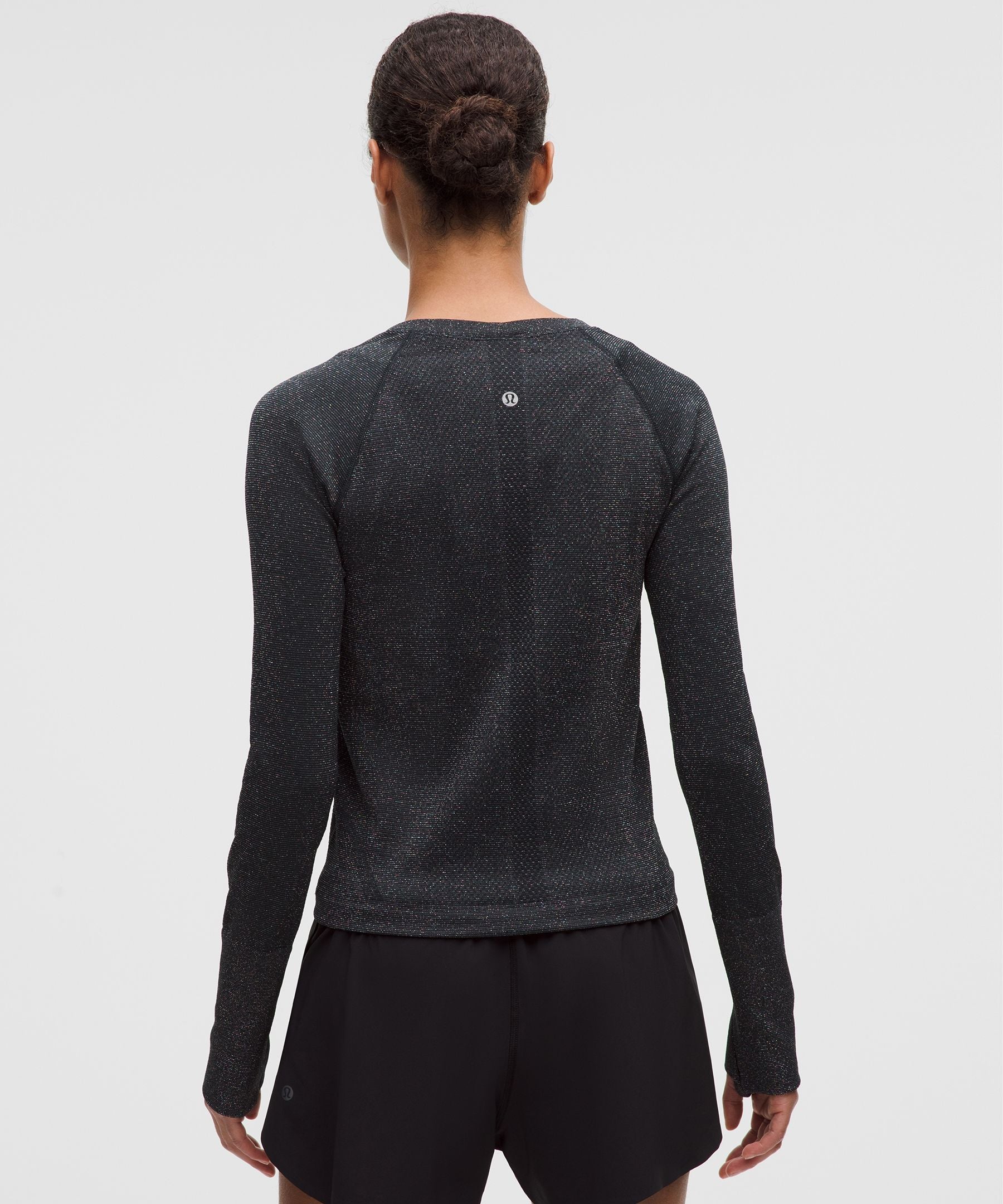 Lululemon Women's Swiftly Tech Long-Sleeve Shirt 2.0 Waist Length *Sparkle