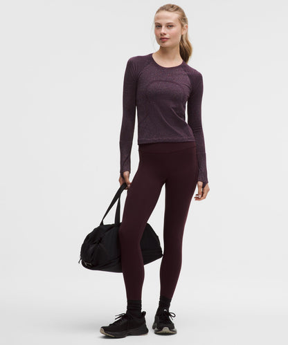 Lululemon Women's Swiftly Tech Long-Sleeve Shirt 2.0 Waist Length *Sparkle