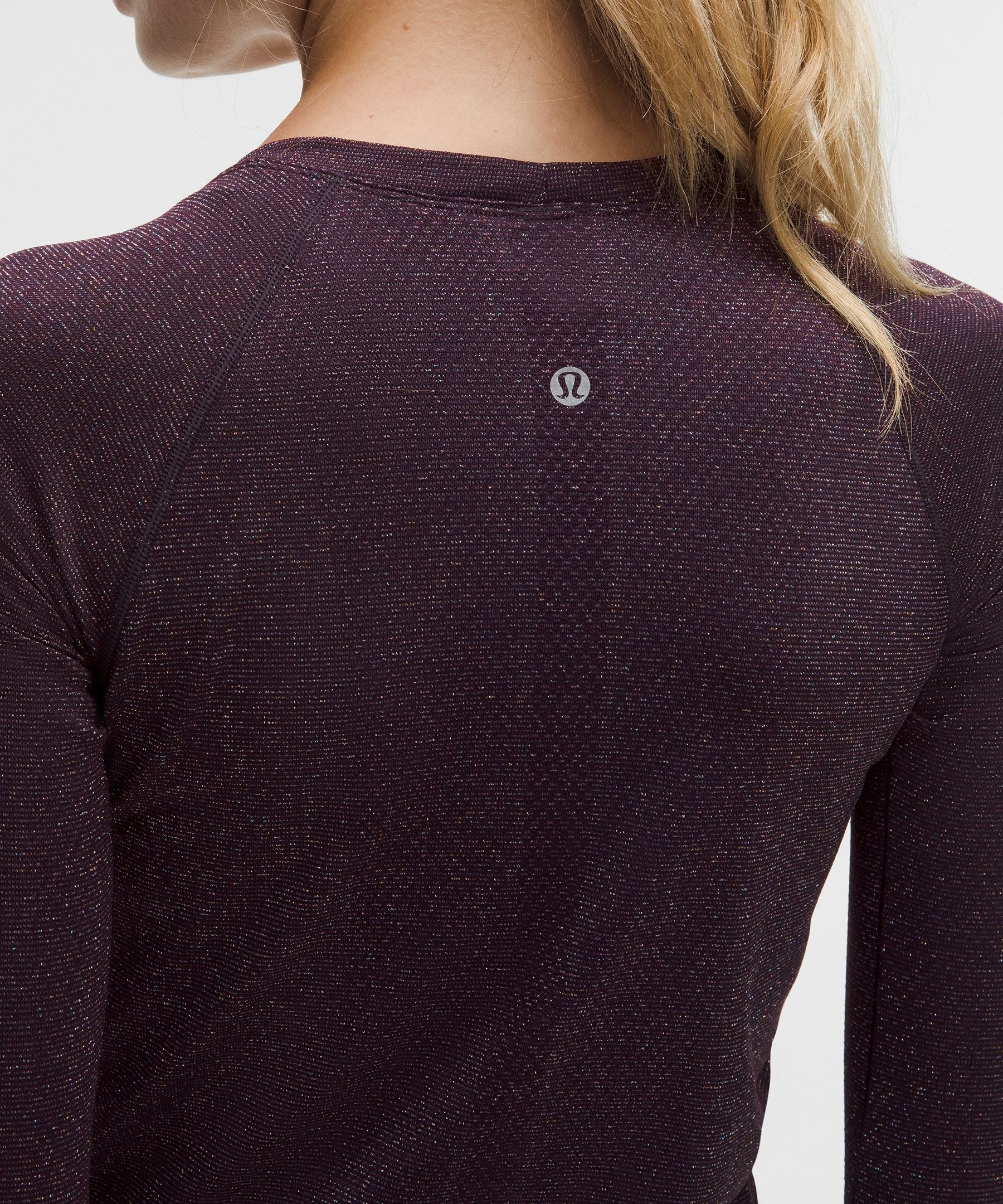 Lululemon Women's Swiftly Tech Long-Sleeve Shirt 2.0 Waist Length *Sparkle