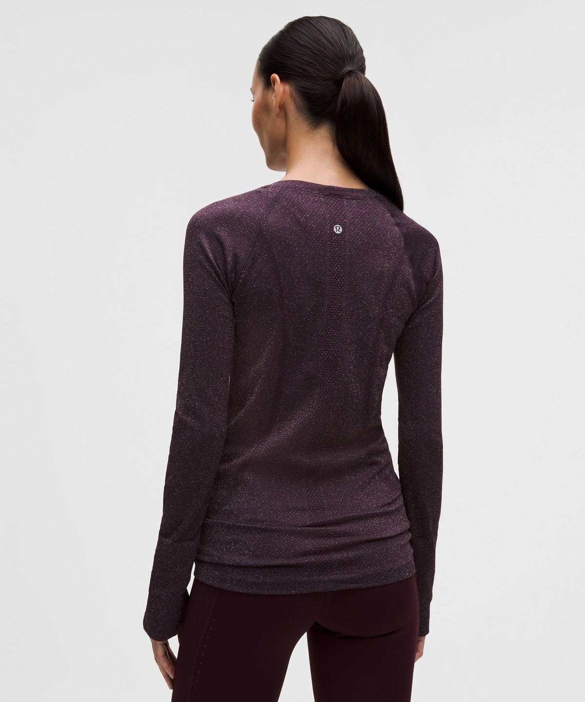 Lululemon Women's Swiftly Tech Long-Sleeve Shirt 2.0 Hip Length *Sparkle