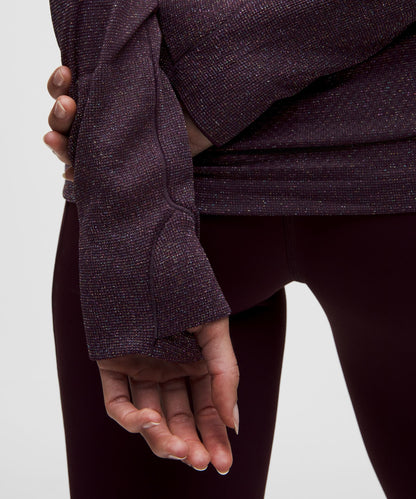 Lululemon Women's Swiftly Tech Long-Sleeve Shirt 2.0 Hip Length *Sparkle