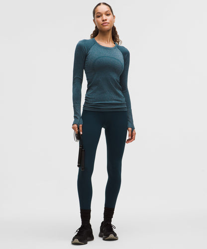 Lululemon Women's Swiftly Tech Long-Sleeve Shirt 2.0 Hip Length *Sparkle