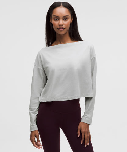 Lululemon Women's Softy Suedey Relaxed Boatneck Long-Sleeve Shirt