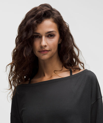 Lululemon Women's Softy Suedey Relaxed Boatneck Long-Sleeve Shirt