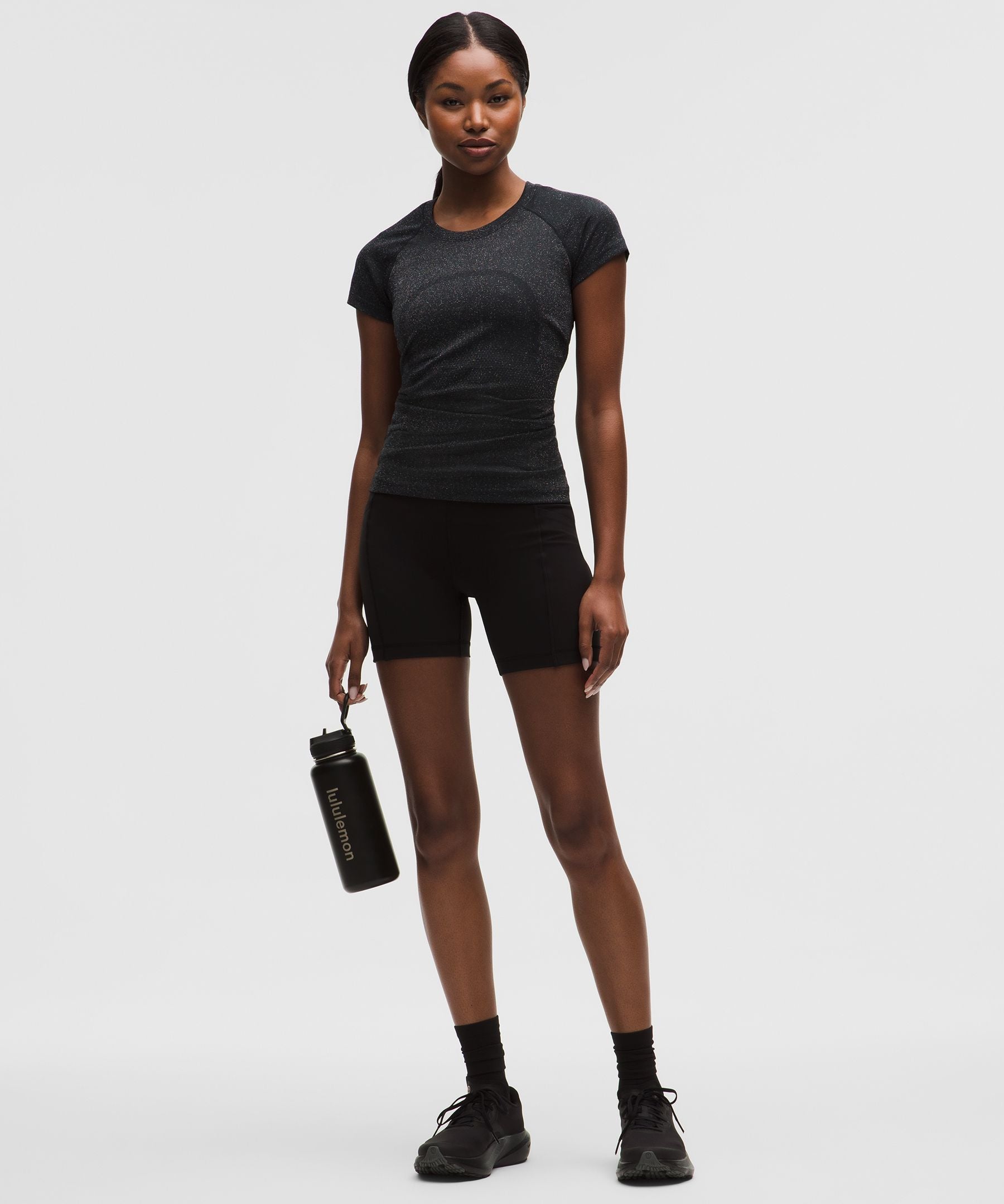 Lululemon Women's Swiftly Tech Short-Sleeve Shirt 2.0 Hip Length *Sparkle