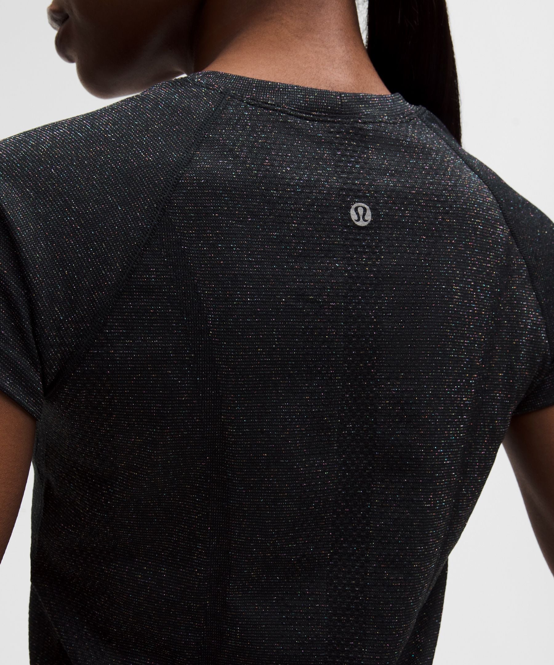 Lululemon Women's Swiftly Tech Short-Sleeve Shirt 2.0 Hip Length *Sparkle