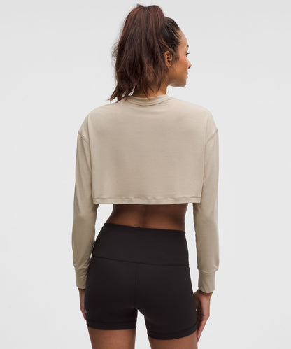 Lululemon Women's Jersey Training Super-Cropped Long-Sleeve Shirt
