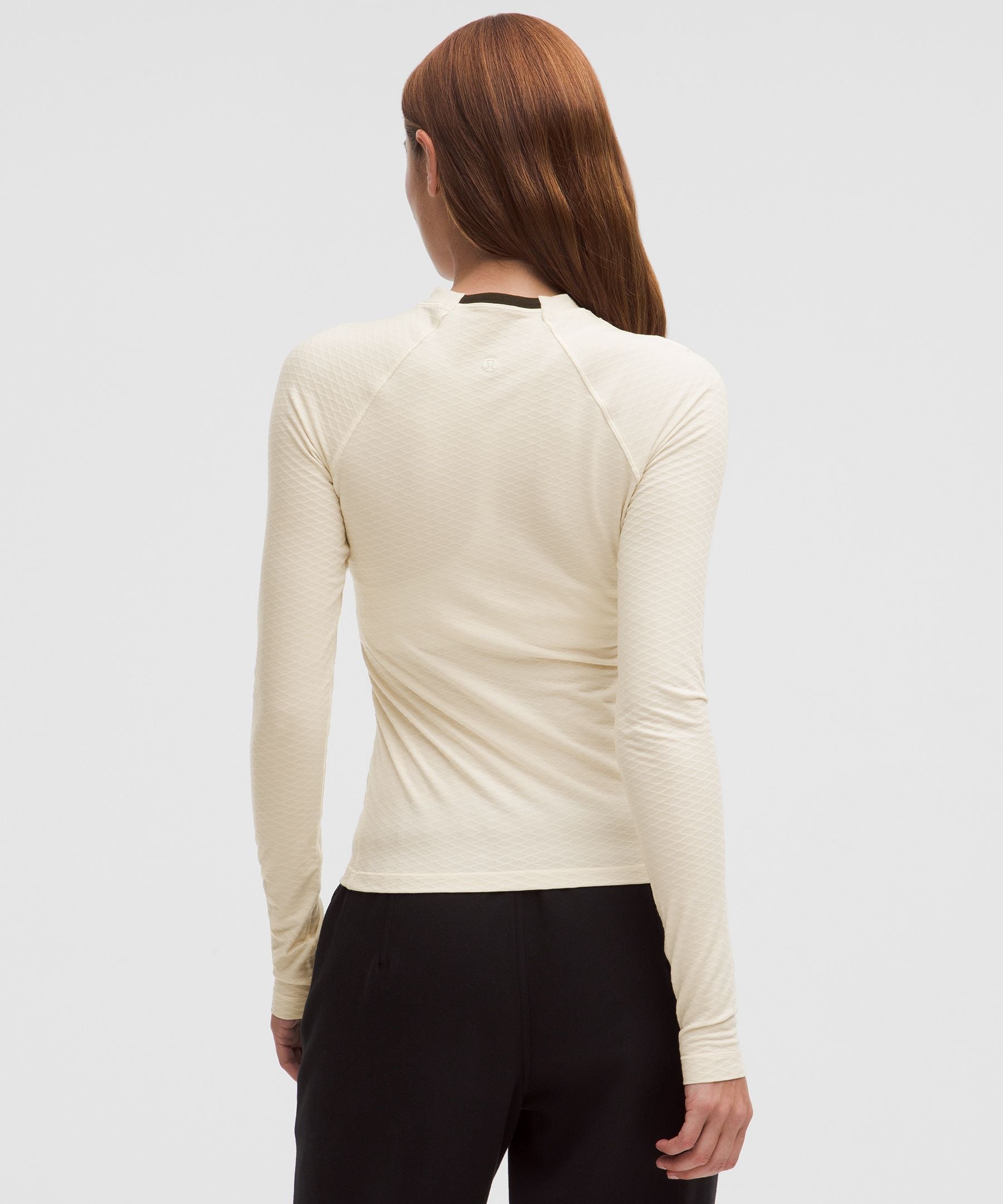 Lululemon Women's Diamond-Texture Wool-Blend Crewneck Base Layer