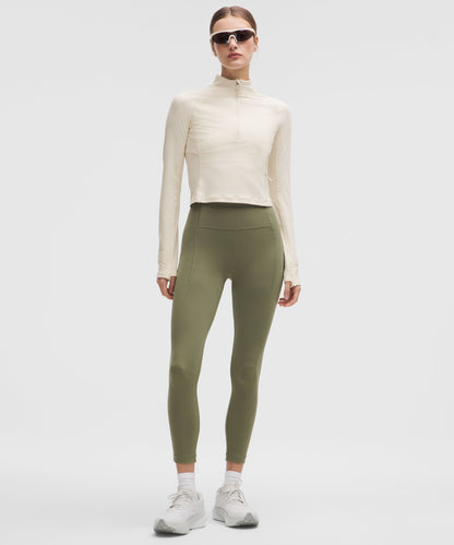 Lululemon It's Rulu Cropped Half Zip *Chevron Updated