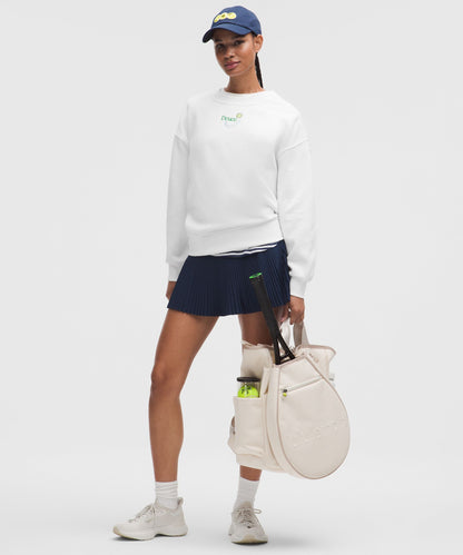 Lululemon Women's Perfectly Oversized Fleece Crew *Tennis Graphic