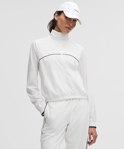 Lululemon Court Rival Tennis Track Jacket White/Club Blue