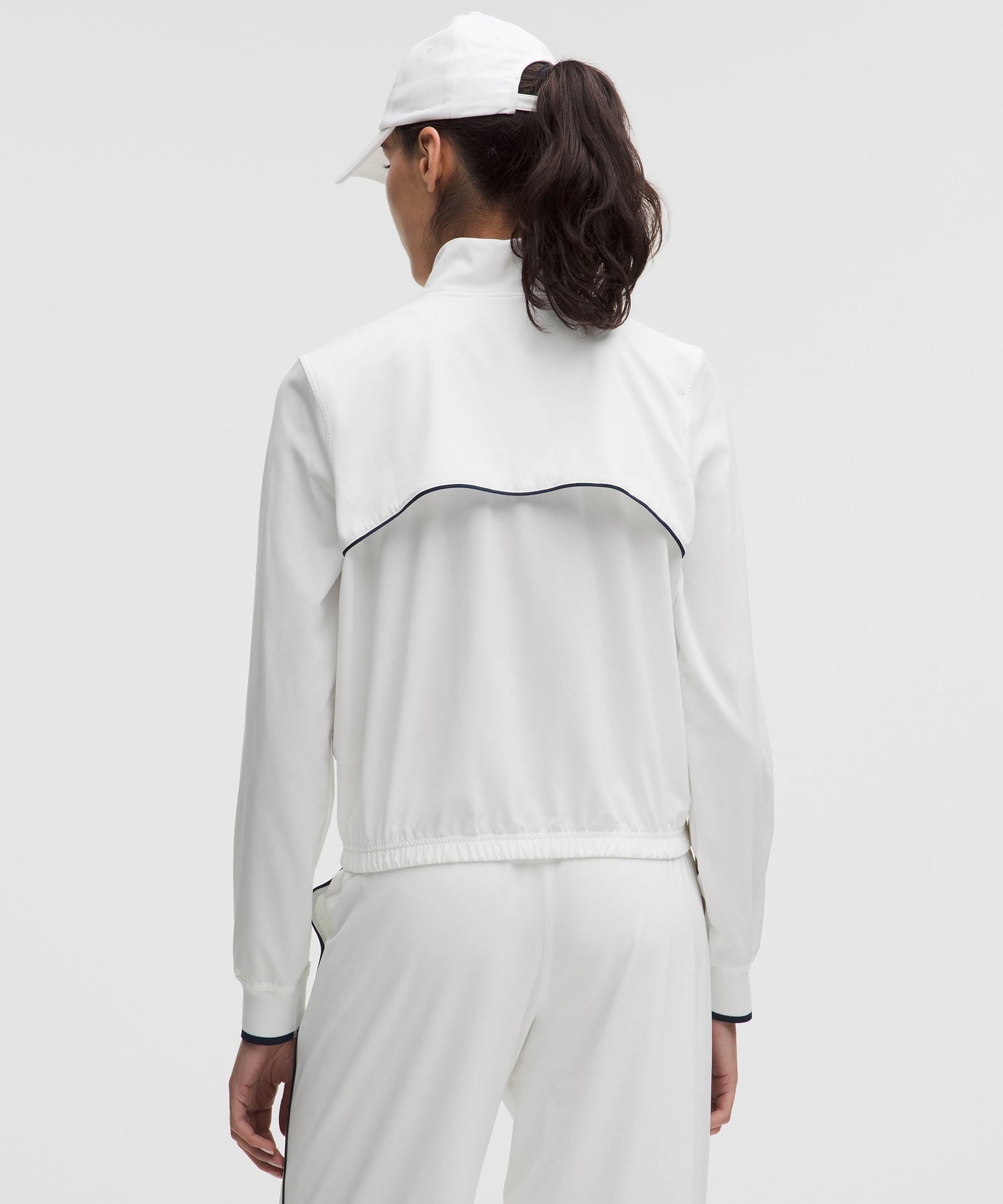 Lululemon Court Rival Tennis Track Jacket White/Club Blue