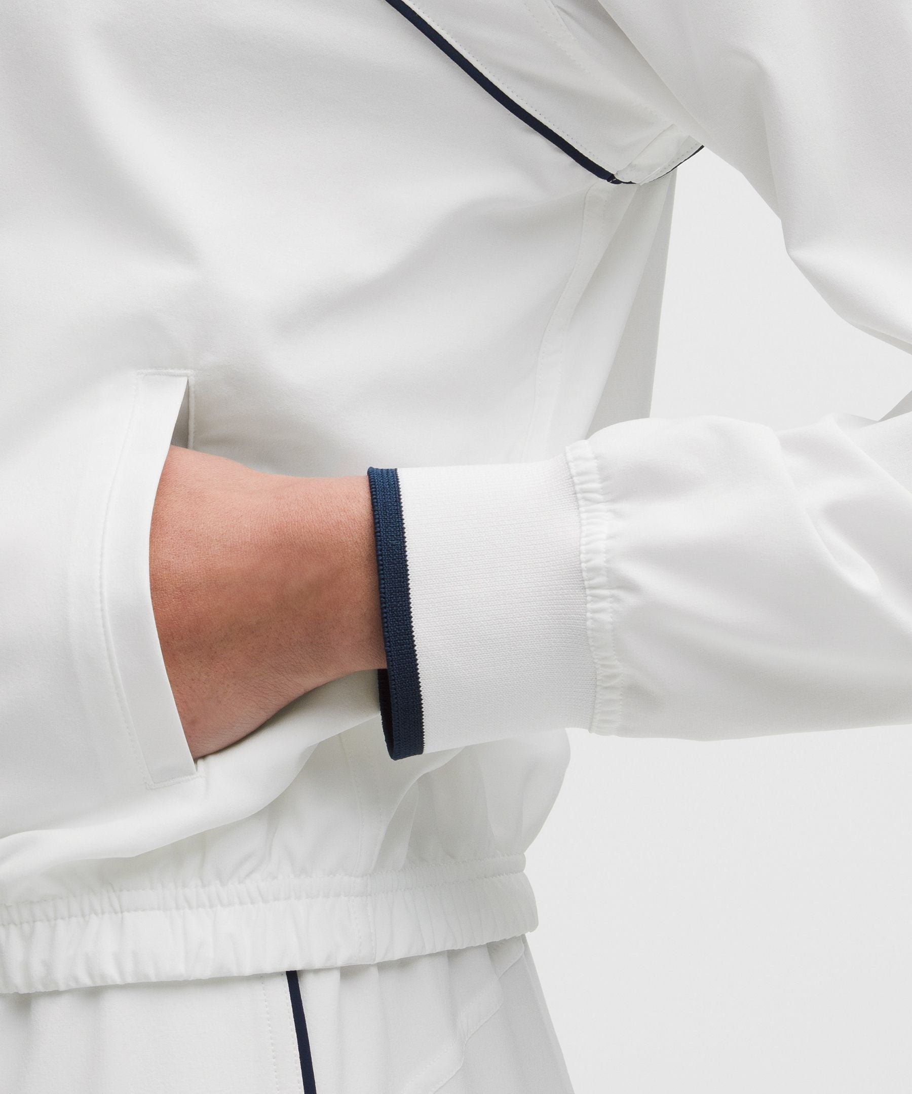 Lululemon Court Rival Tennis Track Jacket White/Club Blue