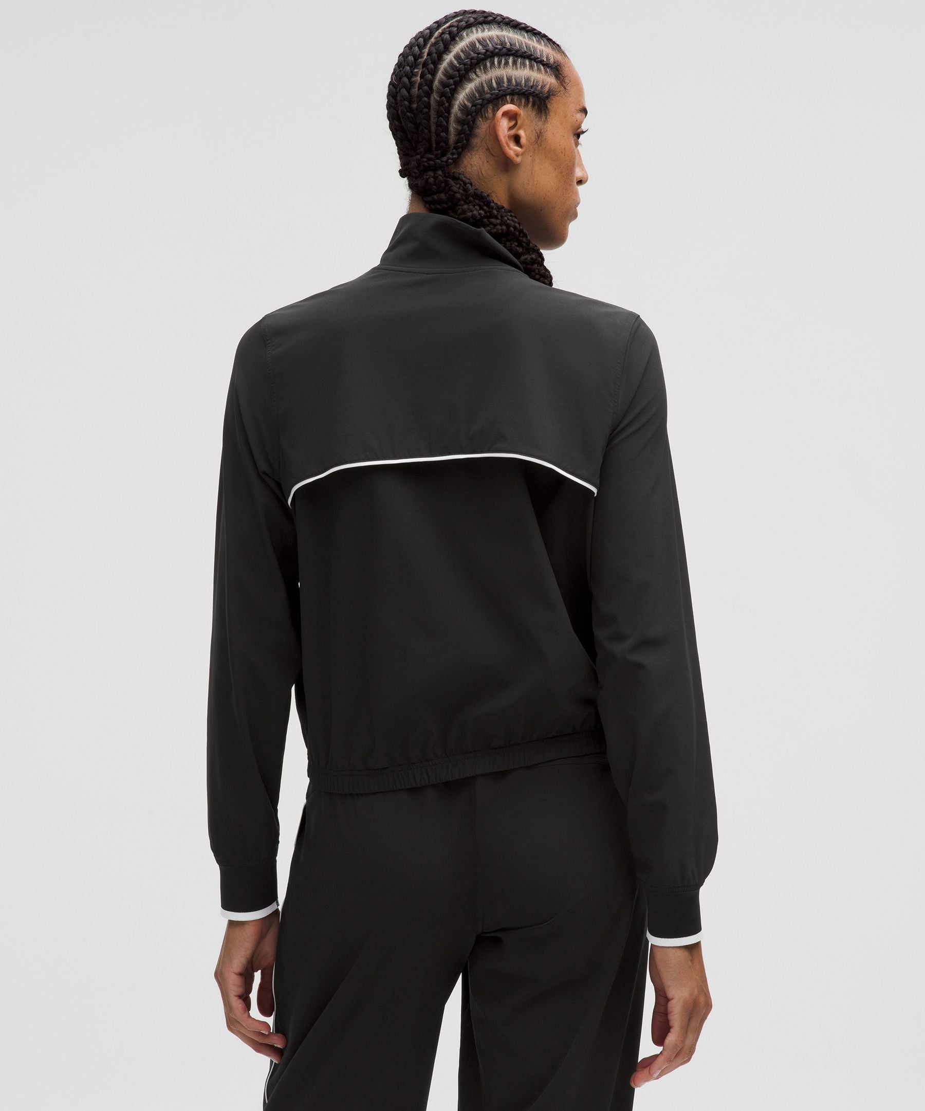 Lululemon Court Rival Tennis Track Jacket Black/White