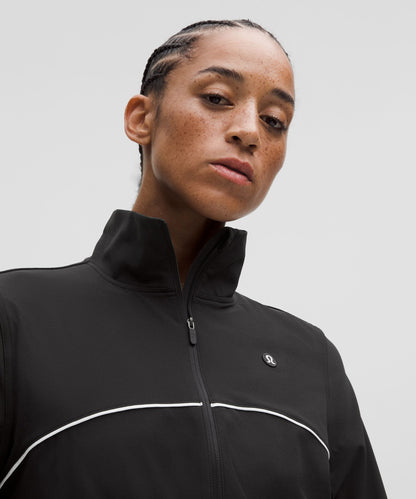 Lululemon Court Rival Tennis Track Jacket Black/White