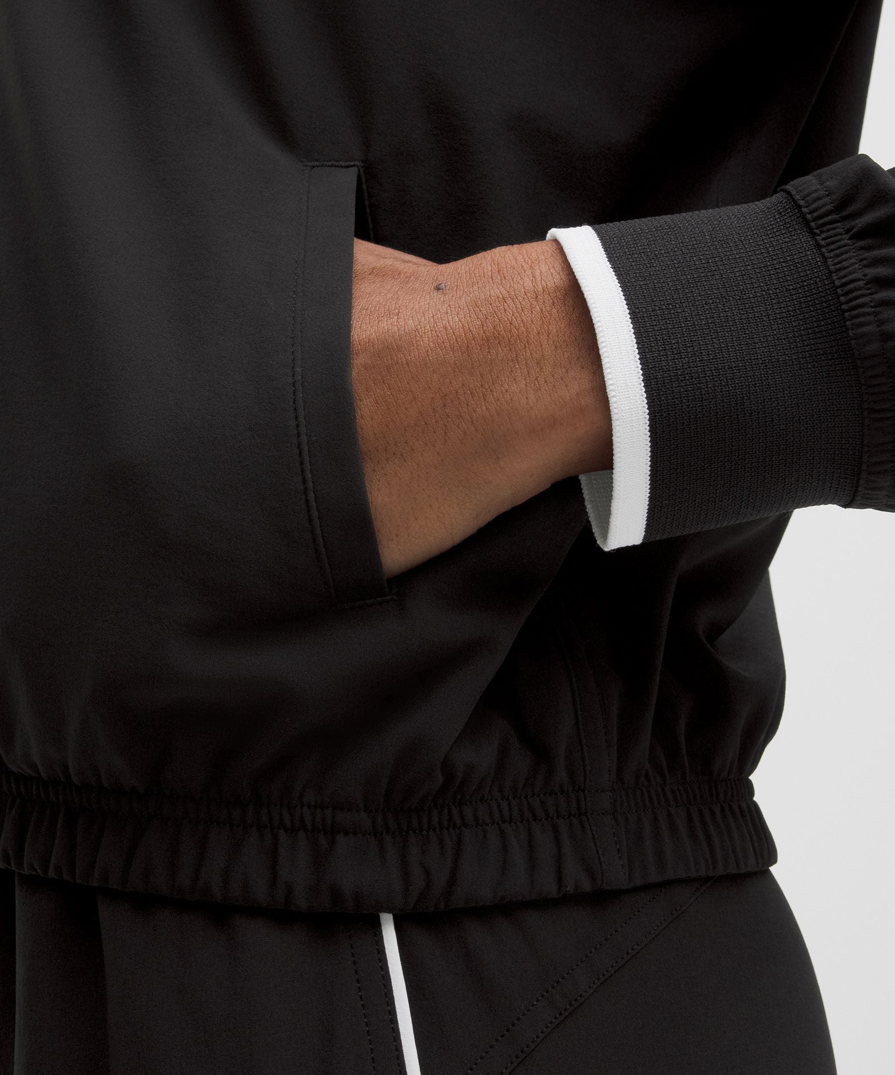 Lululemon Court Rival Tennis Track Jacket Black/White