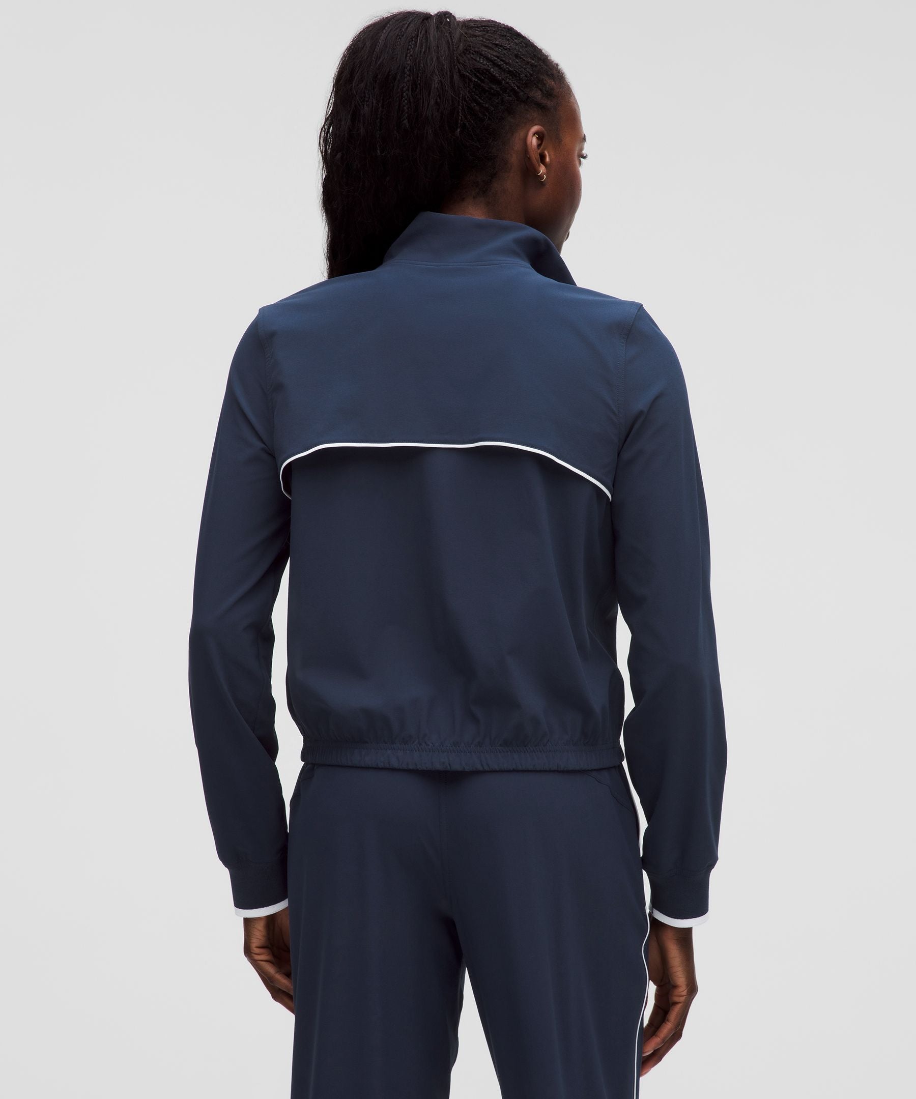 Lululemon Court Rival Tennis Track Jacket Club Blue/White