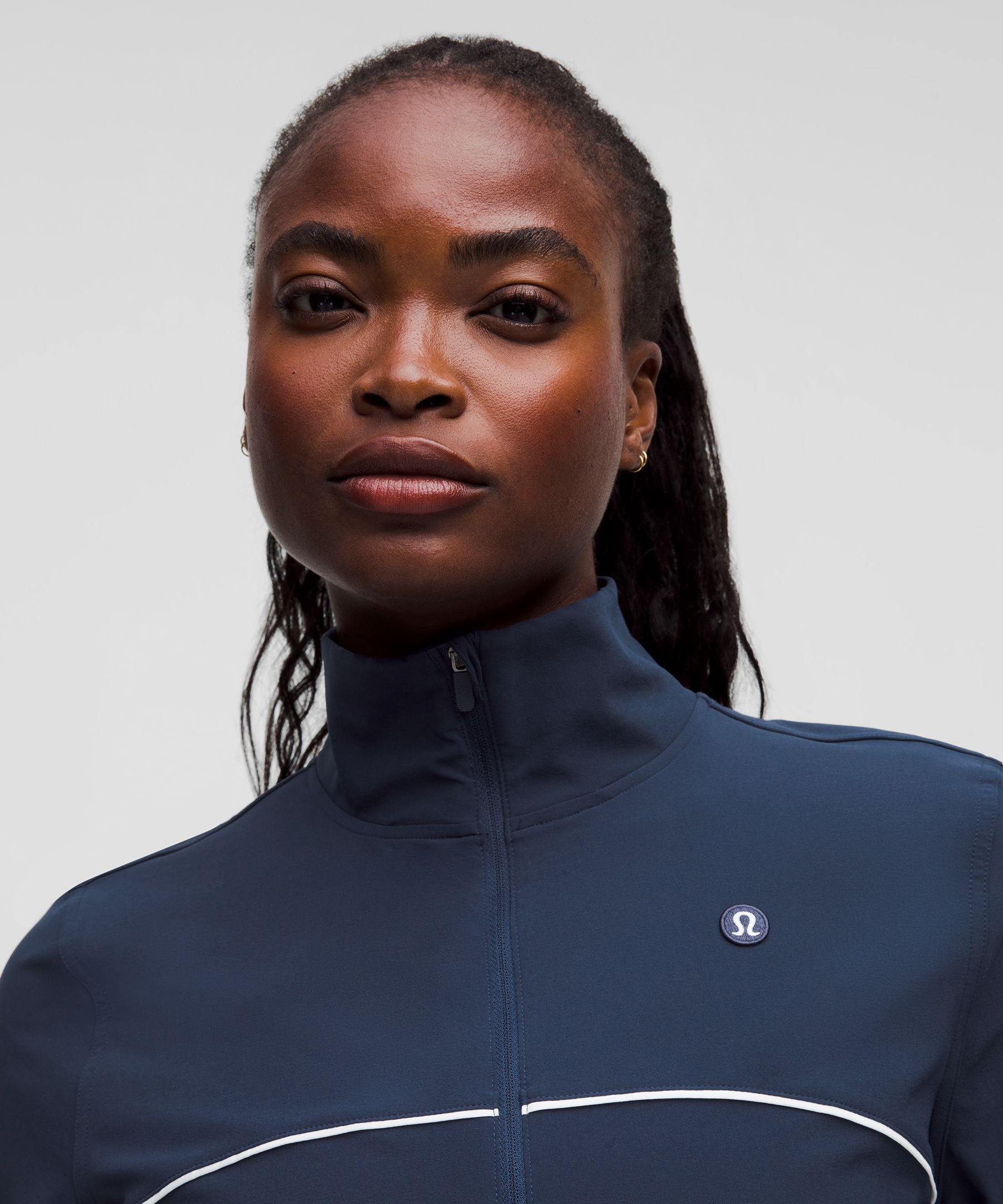 Lululemon Court Rival Tennis Track Jacket Club Blue/White