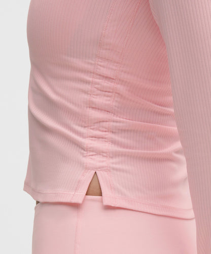 Lululemon Women's All It Takes Ribbed Nulu V-Neck Long-Sleeve Shirt *B-D Cups
