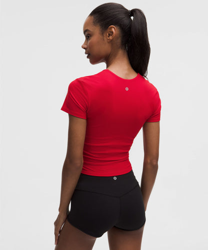 Lululemon Women's All It Takes Ribbed Nulu V-Neck T-Shirt *B–D Cups