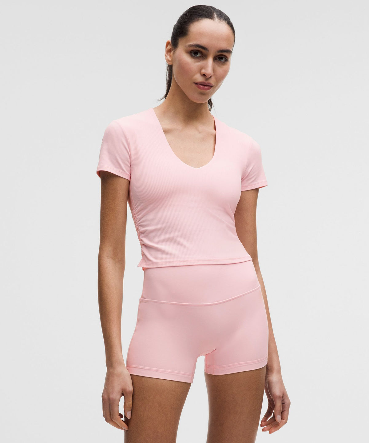 Lululemon Women's All It Takes Ribbed Nulu V-Neck T-Shirt *B–D Cups