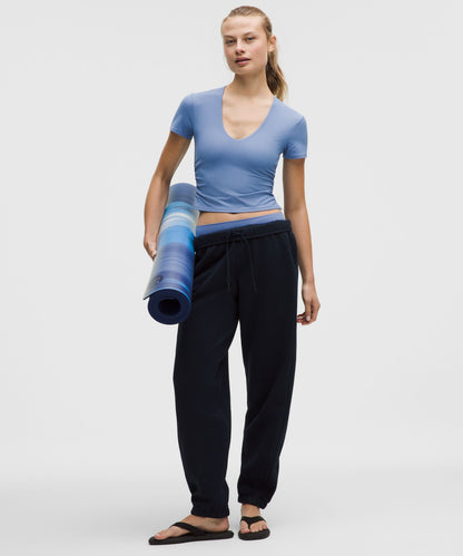 Lululemon Women's All It Takes Ribbed Nulu V-Neck T-Shirt *B–D Cups