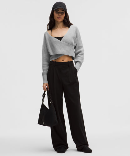 Lululemon Brushed Cotton Reversible Crossover Sweater