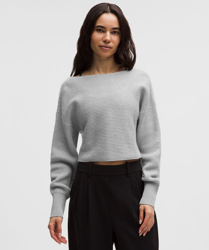 Lululemon Brushed Cotton Reversible Crossover Sweater