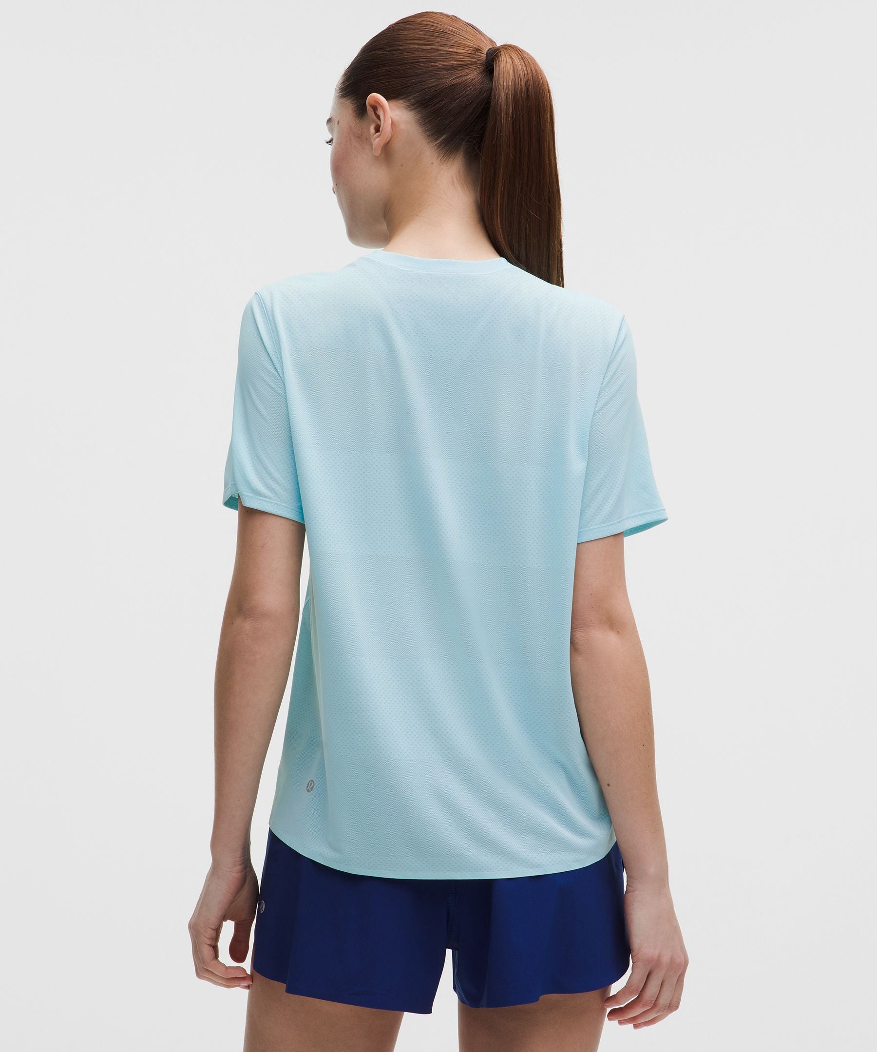 Lululemon Women's Fast and Free Short-Sleeve Shirt *Perforated Stripe