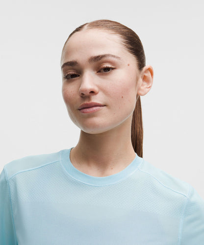 Lululemon Women's Fast and Free Short-Sleeve Shirt *Perforated Stripe